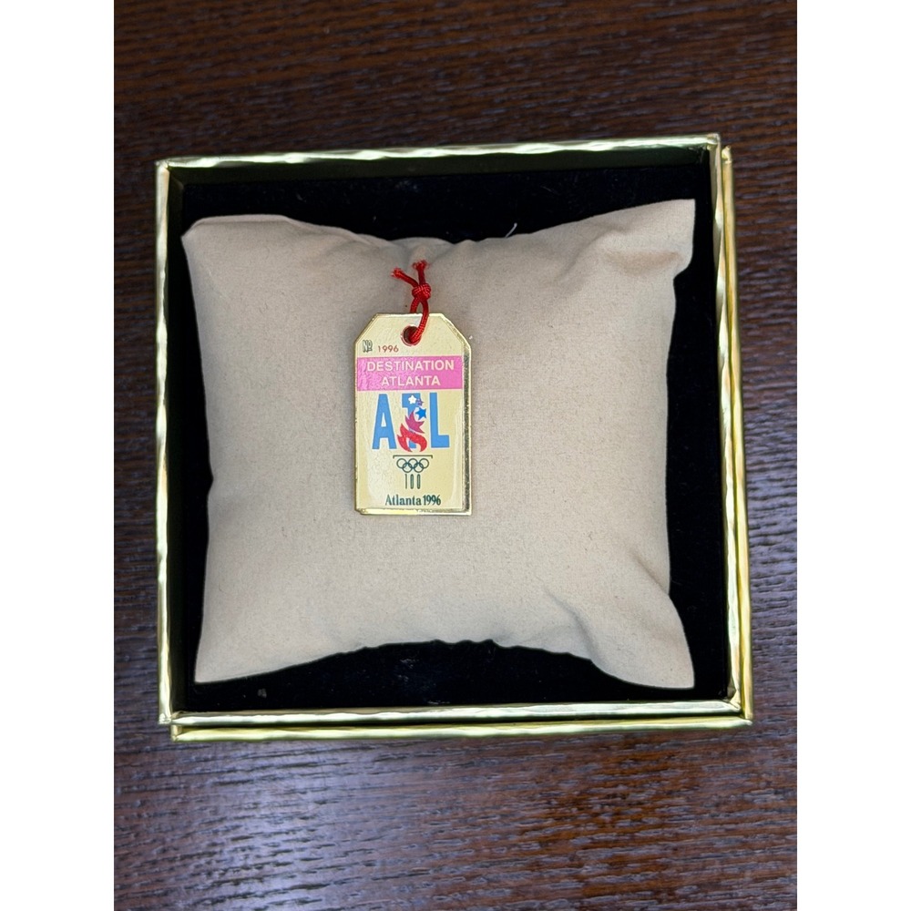 Vintage 1996 Atlanta Olympic Games Destination ATL Centennial Lapel Pin Boxed
